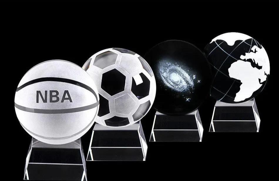 Crystal Basketball Football Sun Galaxy Home Crafts - Bellarte Enchanté Crystal Basketball Football Sun Galaxy Home Crafts